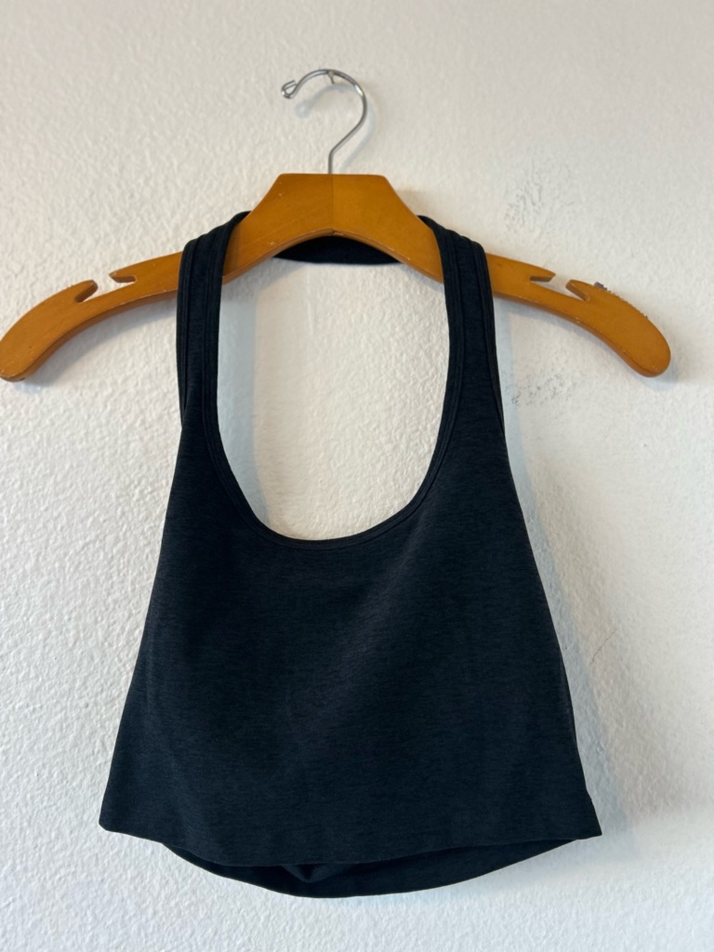 Beyond Yoga Spacedye Well Rounded Black Cropped Halter Top Size XS